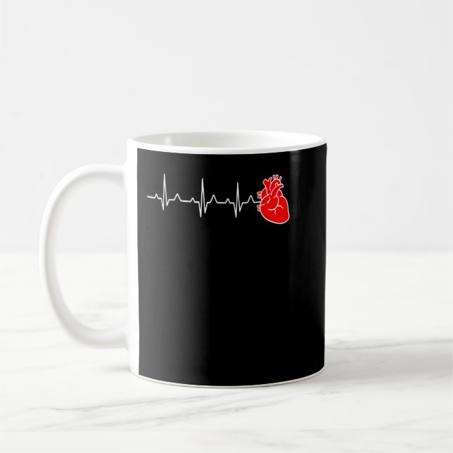 Taza De Café Enfermera cardiaca Cardiología Cns Enfermería  (Izquierda)