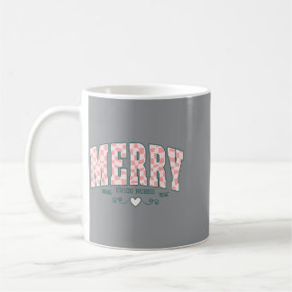 Taza De Café Enfermera cardíaca Merry Cvicu College de cuadros