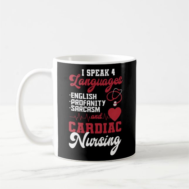 Taza De Café Enfermera Cardiaca Rn Cardiología Cardiovascular P (Izquierda)