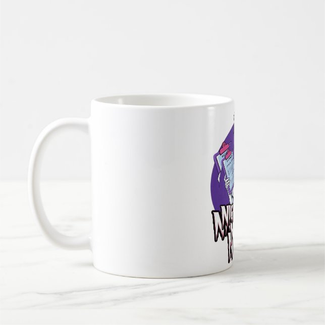 Taza De Café Enfermera clásica de camiseta para pesadilla de Ha (Izquierda)