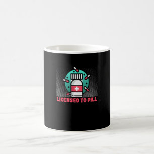 Taza De Café Enfermera con licencia para pastilla Enfermera Rn
