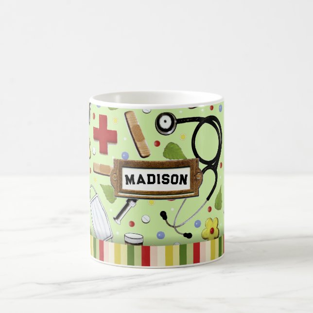 Taza De Café Enfermera Cute (Centro)