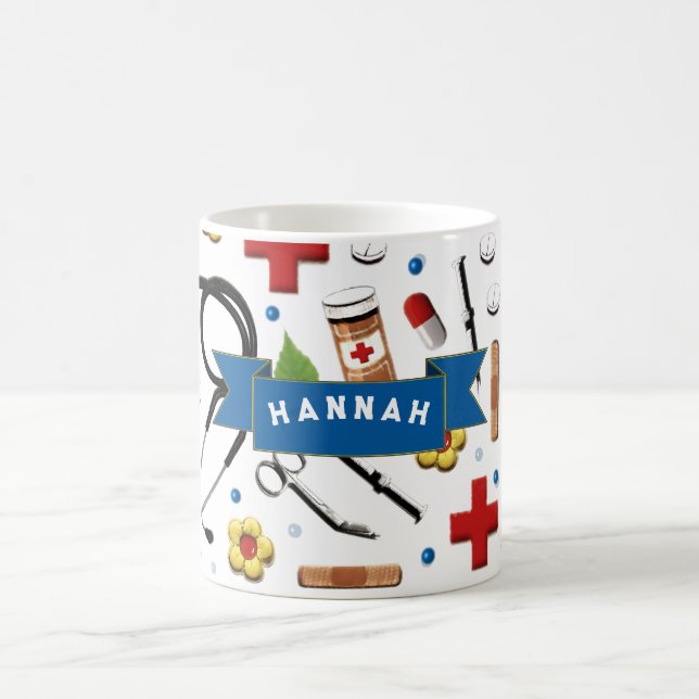 Taza De Café Enfermera Cute (Centro)