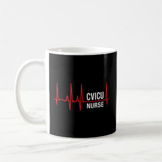 Taza De Café Enfermera Cvicu Enfermera Cardiovascular Icu