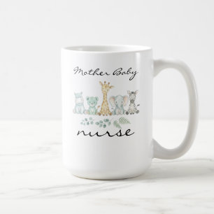 Taza De Café Enfermera de Bebé Madre Safari Jungla Guardería de