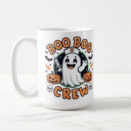 Taza De Café Enfermera de Boo Boo Crew Halloween