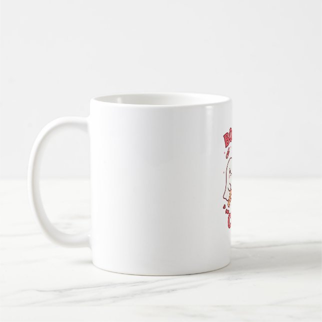 Taza De Café Enfermera de Boo Boo Enfermera divertida fantasma  (Izquierda)