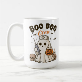 Taza De Café Enfermera de Boo Boo Personalizada Halloween