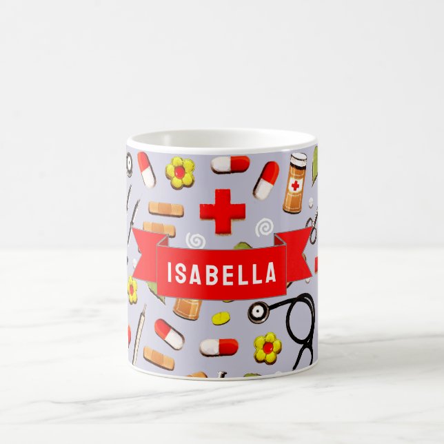 Taza De Café Enfermera de café Mug (Centro)
