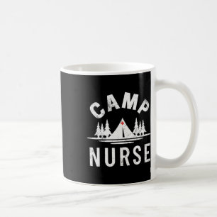 Taza De Café Enfermera de campamento vintage al aire libre vera