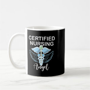Taza De Café Enfermera de CNA de Ángel de Enfermería certificad