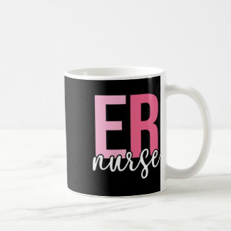 Taza De Café Enfermera De Emergencia Del Departamento De Emerge