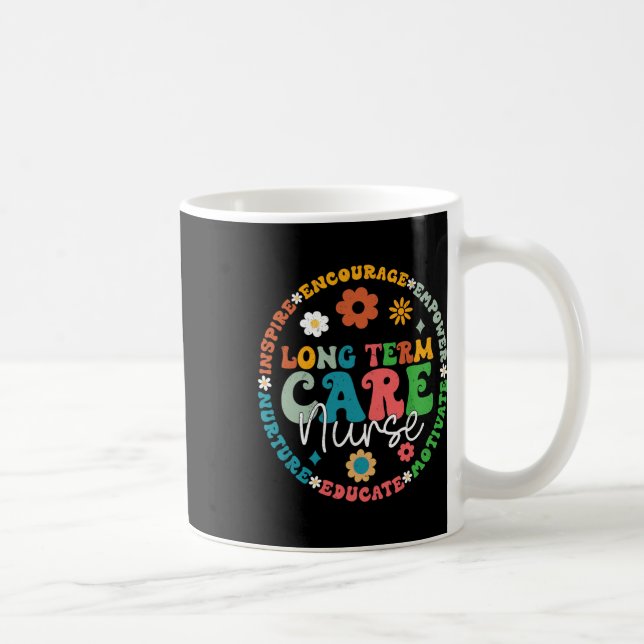 Taza De Café Enfermera De Enfermería De Ltc De Larga Duración (Derecha)
