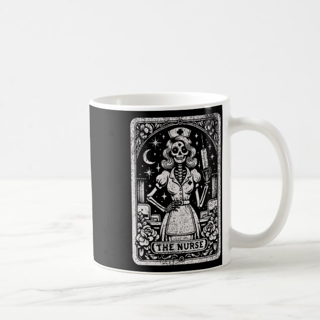 Taza De Café Enfermera de Enfermería divertida con tarjeta de S (Derecha)