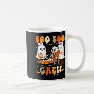 Taza De Café Enfermera de Halloween Boo Boo Crew Médico Fantasm