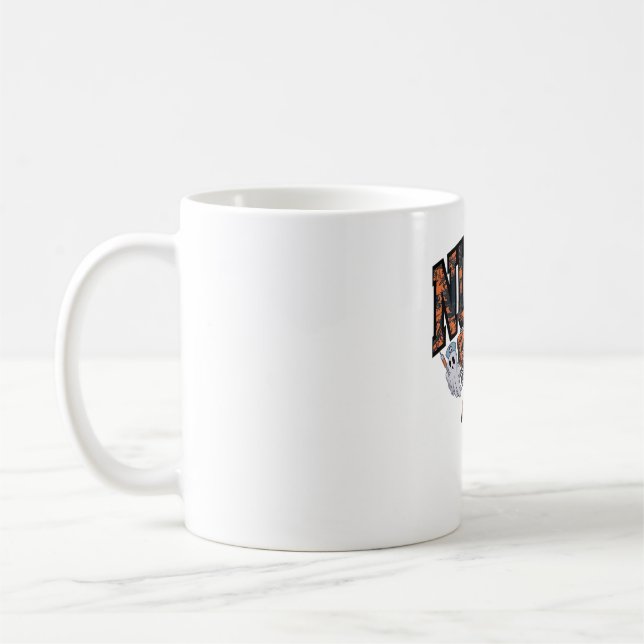 Taza De Café Enfermera de Halloween Coquette Bow Cae camiseta c (Izquierda)