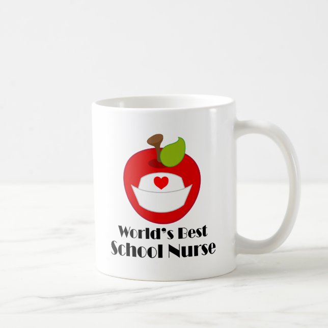 Taza De Café Enfermera de la escuela (mundos mejores) (Derecha)