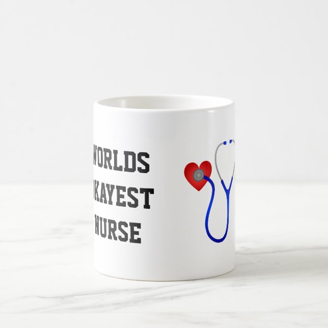 Taza De Café Enfermera de Okayest de los mundos (Centro)