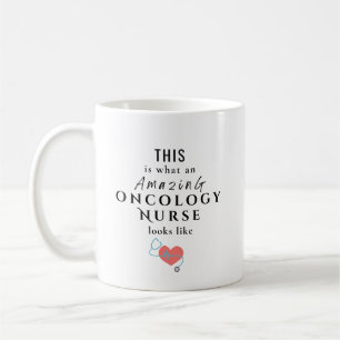 Taza De Café Enfermera de Oncología Increíble Personalizada