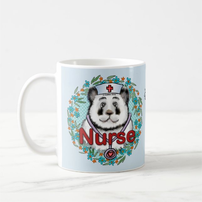 Taza De Café enfermera de oso de Panda (Izquierda)
