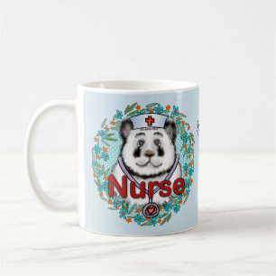 Taza De Café enfermera de oso panda