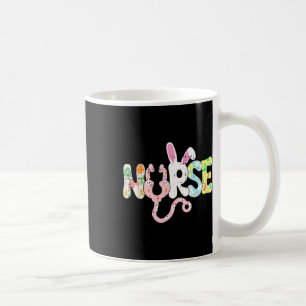 Taza De Café Enfermera de Pascua Bunny Ears Enfermería Primaver