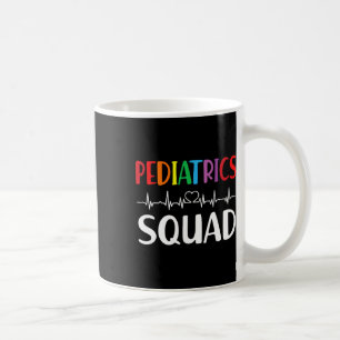Taza De Café Enfermera de pediatría de amigos en escuadrón