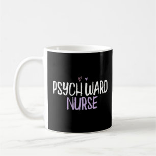 Taza De Café Enfermera de Psiquiatría del Corazón de Colores di