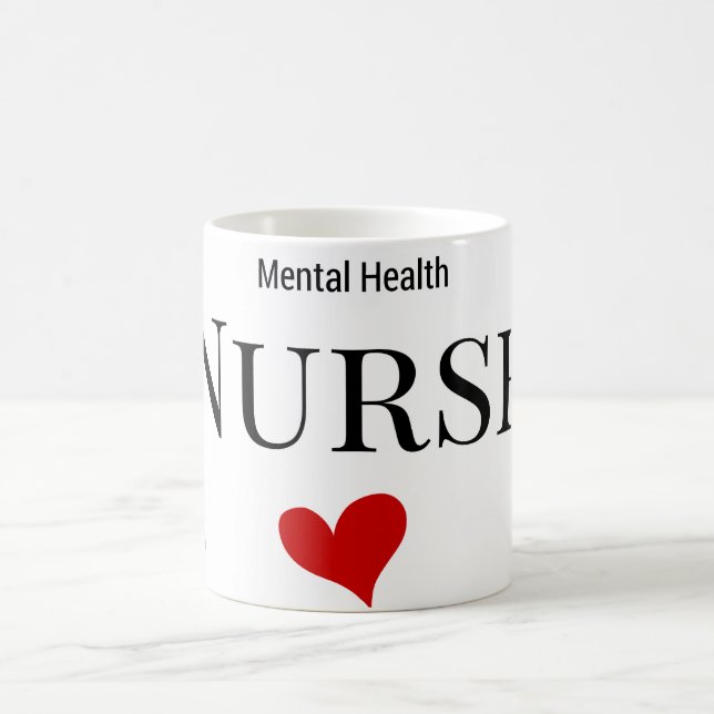 Taza De Café Enfermera de salud mental Mug (Centro)