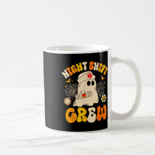 Taza De Café Enfermera de turno nocturno fantasma Halloween Enf