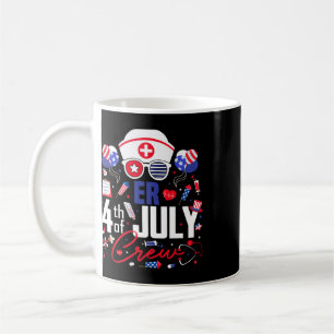 Taza De Café Enfermera de Urgencias Tripulación del 4 de Julio