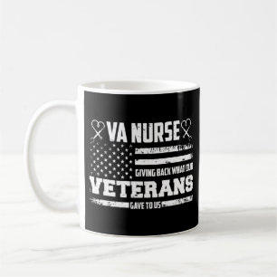 Taza De Café Enfermera de VA Devolviendo Lo Que Nuestros Vetera