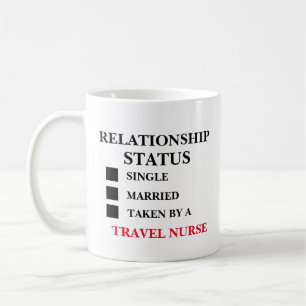 Taza De Café Enfermera de viaje estado de relación