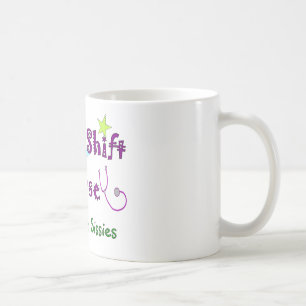 Taza De Café Enfermera del turno de noche NO PARA las