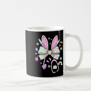 Taza De Café Enfermera día de Pascua linda coqueta estetoscopio