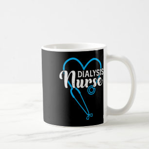 Taza De Café Enfermera diálisis Estetoscopio Enfermedad renal N
