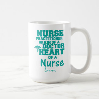 Taza De Café Enfermera divertida personalizada Practicante de c