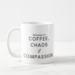 Taza De Café Enfermera divertida y humorística café y compasión