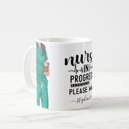 Taza De Café Enfermera en curso Café personalizado Mug