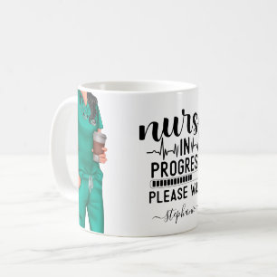 Taza De Café Enfermera en curso Café personalizado Mug