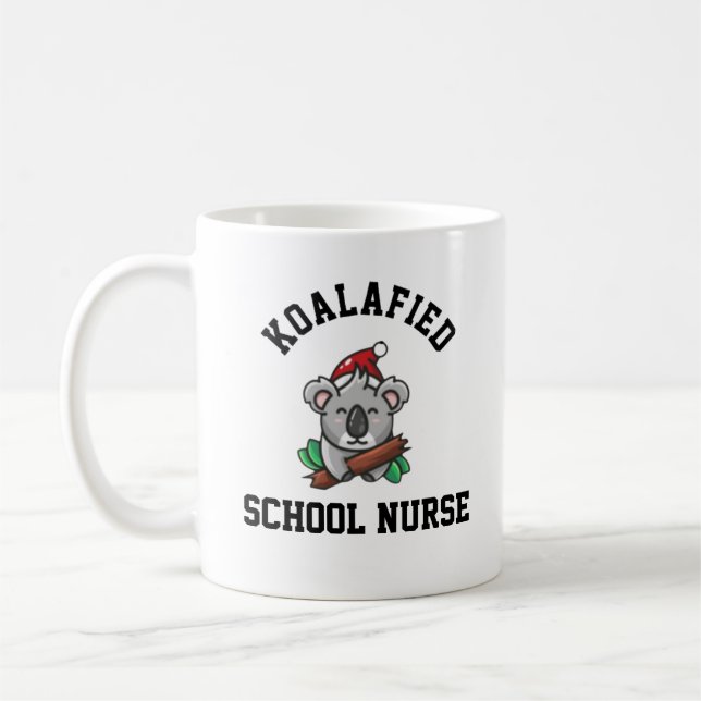 Taza De Café Enfermera Escolar Koalificada (Izquierda)
