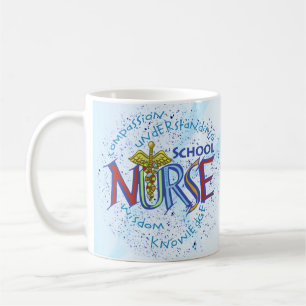 Taza De Café Enfermera escolar Motto