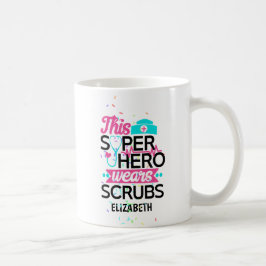Taza De Café Enfermera - Esta superheroína usa escudos - Añadir