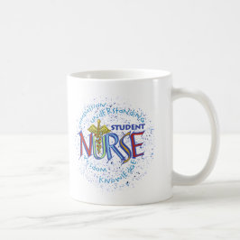 Taza De Café Enfermera Estudiante de Motto 