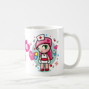 Taza De Café enfermera estupenda del kawaiii