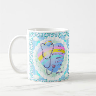 Taza De Café Enfermera excepcional con estetoscopio