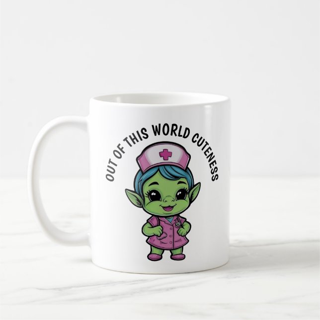 Taza De Café Enfermera extranjera cute (Izquierda)
