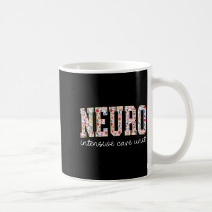 Taza De Café Enfermera Floral Neuro Uci Cerebro Neurociencia Uc