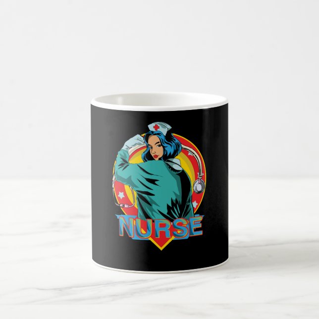 Taza De Café Enfermera Fuerte (Centro)