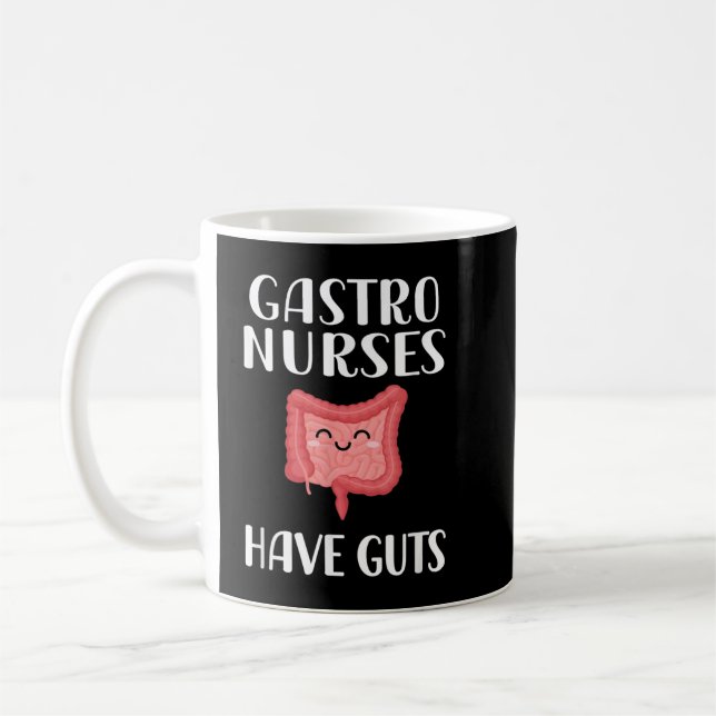 Taza De Café Enfermera gastroenteral Graciosa Endoscopia Enferm (Izquierda)